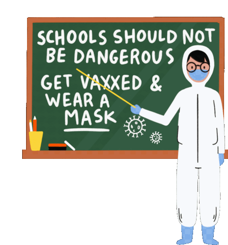 Schools Should Not Be Dangerous Get Vaxxed And Wear A Mask Sticker - Schools Should Not Be Dangerous Get Vaxxed And Wear A Mask First Day Of School Stickers