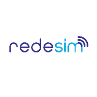 a blue and white logo that says redesim on it