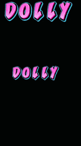 a picture of a woman in a frame with the word dolly above her