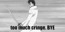 Cant Deal With Cringe Aizen Cringe GIF