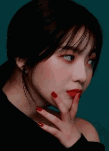 Park Soo Jin Beautiful GIF - Park Soo Jin Beautiful Red Lips GIFs