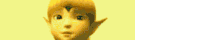 a close up of a person 's face with a yellow background and a crown on their head .