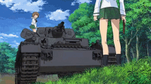 girls und panzer tank panzer panzer kampf wagen jump