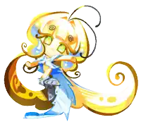 a cartoon drawing of a girl with long hair and a sword
