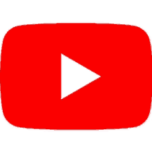 a red youtube logo with a white play arrow