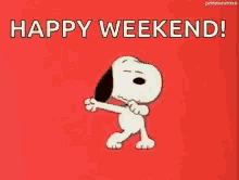 Happy Weekend Dance GIF - Happy Weekend Dance Snoopy GIFs