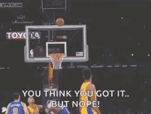 fail basketball shot when you think you got it nope