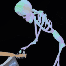 Skeleton Computer Smash Skeleton GIF - Skeleton Computer Smash Skeleton Bat GIFs