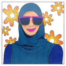 flowers sunglasses
