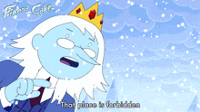 that place is forbidden winter king adventure time fionna and cake that place is restricted that place is off limits