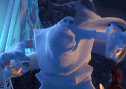 Marshmallow Frozen GIF - Marshmallow Frozen Monster - Discover & Share GIFs