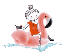 zwembad pool flamingo