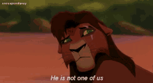 He Is Not One Of Us Scar GIF - He Is Not One Of Us Scar Lion King GIFs