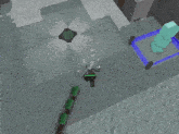 a screenshot of a video game with a person standing in the middle of the room