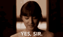 Yes Sir Anastasia Steele GIF - Yes Sir Anastasia Steele GIFs