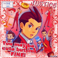 a picture of a cartoon character called justice