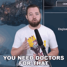 You Need Doctors For That Bricky GIF