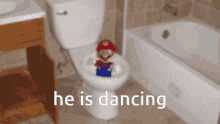 Mario Toilet GIF - Mario Toilet Dancing GIFs