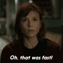 Oh That Was Fast Kristen Bouchard GIF - Oh That Was Fast Kristen Bouchard Katja Herbers GIFs