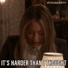 Its Harder Than I Thought Unexpected GIF - Its Harder Than I Thought Unexpected Hilary Duff GIFs