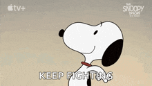 Ready To Fight Snoopy GIF