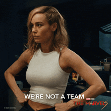 We'Re Not A Team Carol Danvers GIF - We'Re Not A Team Carol Danvers The Marvels GIFs