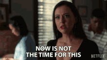 Now Is Not The Time For This Katharine Isabelle GIF - Now Is Not The Time For This Katharine Isabelle Versa Stone GIFs