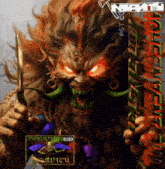 a picture of a monster holding a sword with the word enemy on the bottom