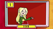 a cartoon character named dawn is number 1