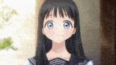 Akebi Sailor Fuku Anime Girl GIF - Akebi Sailor Fuku Anime Girl Anime Girl Happy GIFs