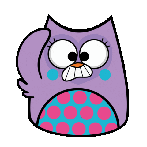 Bubu And The Little Owls Oh No Sticker - Bubu And The Little Owls Oh No Wow Stickers