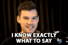 I Know Exactly What To Say Christopher Schlau GIF - I Know Exactly What To Say Christopher Schlau Retrogaijin GIFs