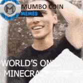 a mumbo coin meme with a picture of a man