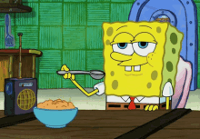 Spongebob Squarepants Eating Food GIF - Spongebob Squarepants Eating Food Bowl Of Cereal GIFs