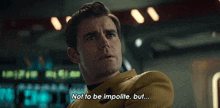 Not To Be Impolite But Who Are You Captain James T Kirk GIF - Not To Be Impolite But Who Are You Captain James T Kirk Paul Wesley GIFs