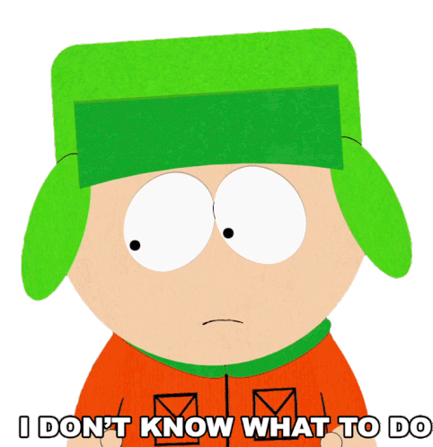 I Dont Know What To Do Kyle Broflovski Sticker - I Dont Know What To Do Kyle Broflovski South Park Stickers