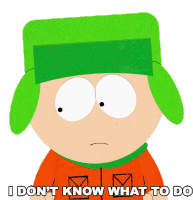 I Dont Know What To Do Kyle Broflovski Sticker - I Dont Know What To Do Kyle Broflovski South Park Stickers