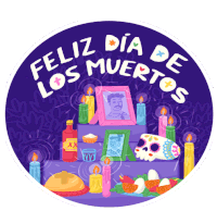 Feliz Dia De Los Muertos Happy Day Of The Dead Sticker - Feliz Dia De Los Muertos Happy Day Of The Dead Dia De Los Muertos Stickers