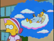 Heaven Homer Simpson GIF - Heaven Homer Simpson Lisa Simpson GIFs