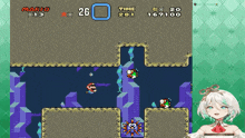 a video game with mario x13 and time 261 on the screen