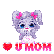 Love You Mom Love U Mom Sticker - Love You Mom Love U Mom Mothers Day Stickers
