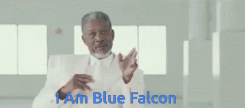 blue falcon gif