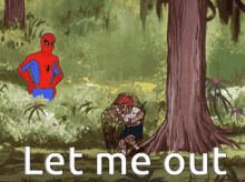 Spider Man Let Me Out GIF - Spider Man Let Me Out Caught GIFs