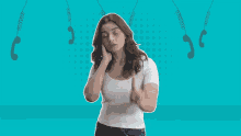 Give Me A Minute On A Phonecall GIF - Give Me A Minute On A Phonecall One Moment GIFs