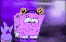 Purple Spongebob Spongebob Gas Bts GIF - Purple Spongebob Spongebob Gas Bts Spongebob Running Bts GIFs
