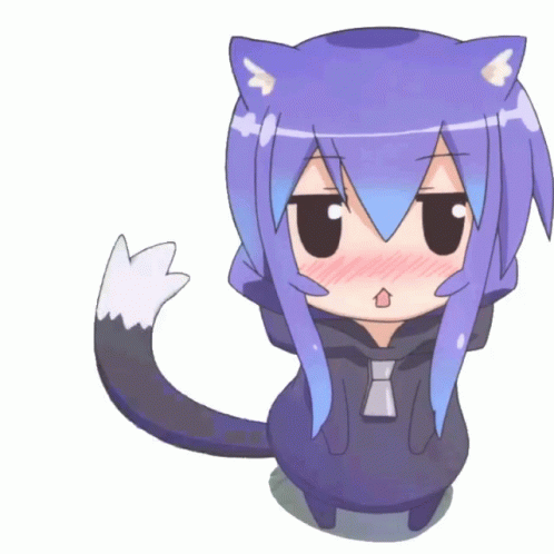 cute chibi anime cat girl