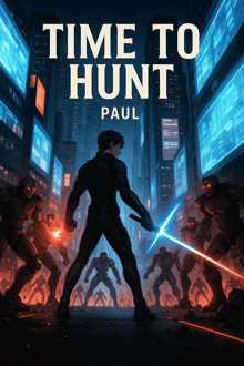 a poster for a book called time to hunt
