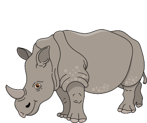Rhinoceros Javan Rhinoceros Sticker - Rhinoceros Javan Rhinoceros -  Discover & Share GIFs
