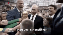 Putin Und Der Pott GIF - Vladimir Putin World Cup Fußball Weltmeisterschaft GIFs