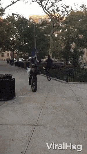 Popping wheelies outlet on bikes